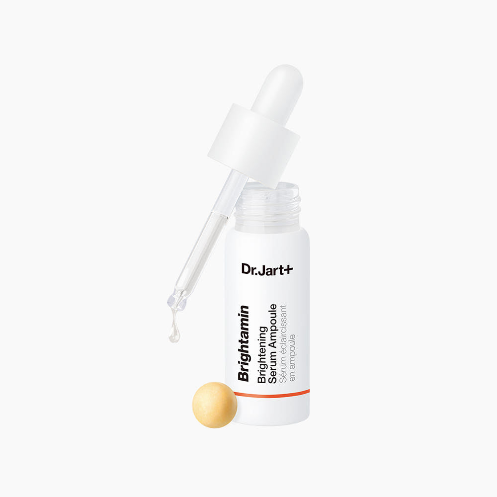 Dr. Jart+ Brightskin Brightening Serum Ampoule on a white background AgelessBeauty3000.com Dr. Jart+ | Brightamin Brightening Serum Ampoule