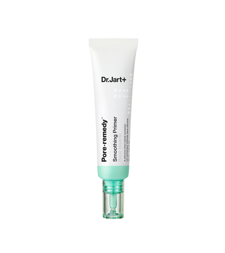 Dr. Jart+ Pore Remedy Smoothing Primer tube on a white background  AgelessBeauty3000.com  Dr. Jart+ |  Pore Remedy Soothing Primer