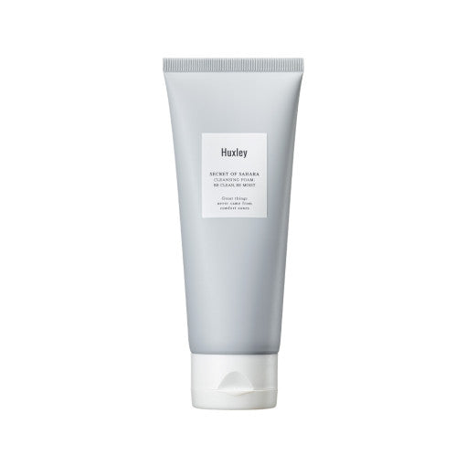 Huxley skincare product on a white background  AgelessBeautgy3000.com  Huxley | Cleansing Foam Deep Clean Deep Moist