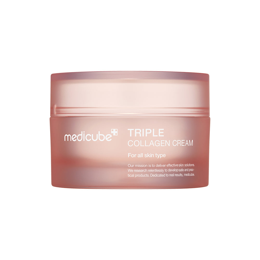 AgelessBeauty3000.com  medicube | Triple Collagen Cream    Medicube Triple Collagen Cream jar on a white background