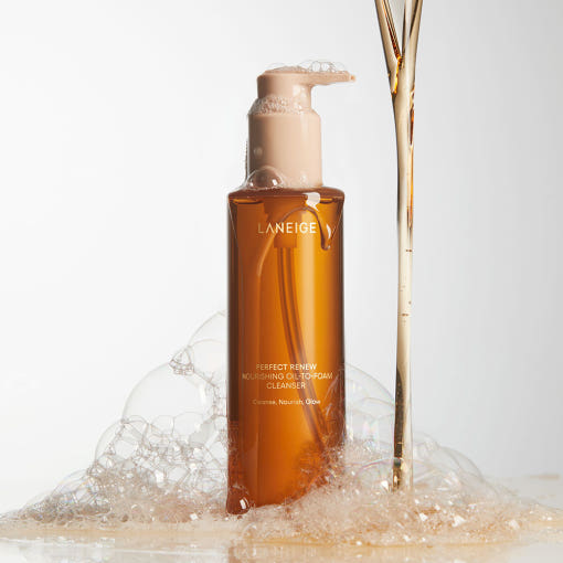 Agelessbeauty3000.com  LANEIGE |  Perfect Renew Nourishing Oil-To-Foam Cleanser