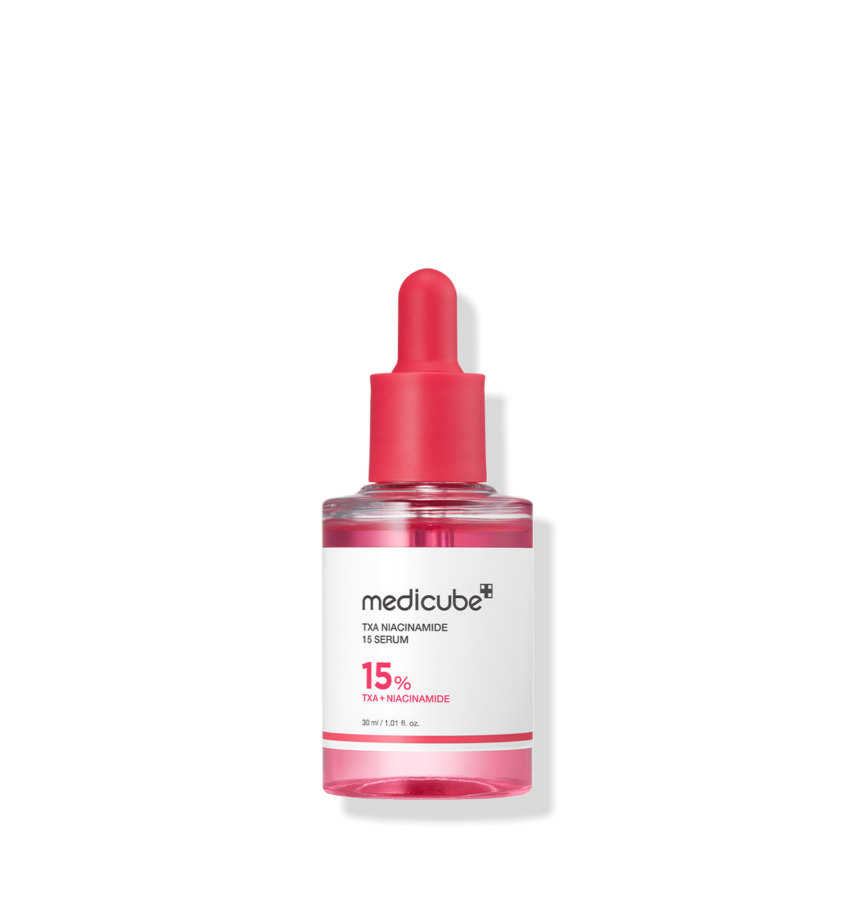 AgelessBeauty3000.com  medicube | TXA Niacinamide 15% Serum  Medicube TSL Magnesia 15% Serum bottle with dropper on a white background