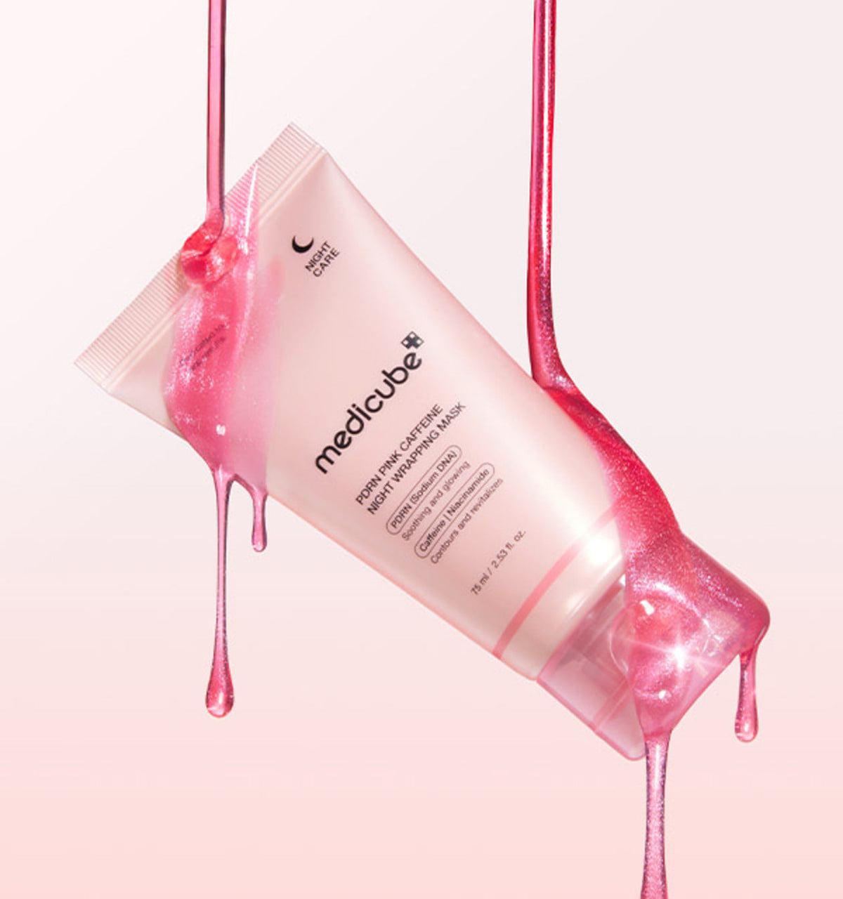 AgelessBeauty3000.com  medicube | PDRN Pink Caffeine Night Wrapping Mask