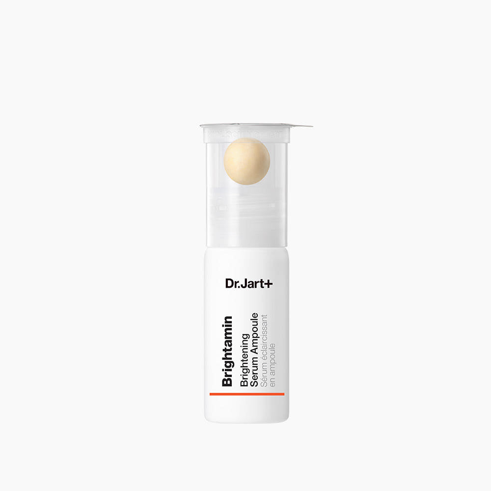 Dr. Jart+ Brightskin Brightening Serum Ampoule on a white background  AgelessBeauty3000.com  Dr. Jart+  |  Brightamin Brightening Serum Ampoule